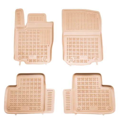 Méretpontos gumiszőnyeg garnitúra Mercedes GL-Class 2012-2019  (X166, bézs)|Rezaw-Plast