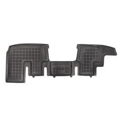   Méretpontos gumiszőnyeg garnitúra Renault Trafic 2021- (II. sor, 3 ülés hely, fűtés)|Rezaw-Plast