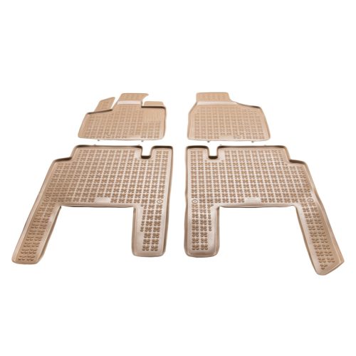 Méretpontos gumiszőnyeg garnitúra Chrysler Voyager 2008-2016 (5 üléses, bézs)|Rezaw-Plast