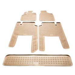   Méretpontos gumiszőnyeg garnitúra Chrysler Grand Voyager 2008-2016 (7 üléses, bézs)|Rezaw-Plast