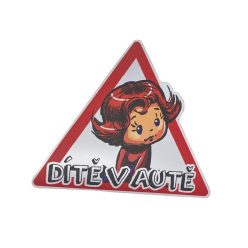 Magnetka dítě v autě (holčička)|Czech republic