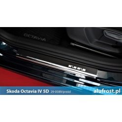 Küszöbdísz Skoda Octavia IV. 2020- (szénfólia)|Alufrost
