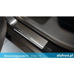   Küszöbdísz szegélyek Mitsubishi Outlander 2012-2022 (szénfólia)|Alufrost