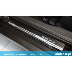   Küszöbdísz szegélyek Mitsubishi Outlander 2012-2022 (szénfólia)|Alufrost