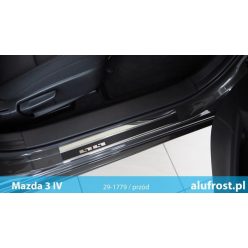   Küszöbdísz szegélyek Mazda 3 2019- (szénfólia)|Alufrost