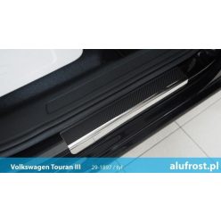   Küszöbvédő díszcsík VW Touran 2015- (karbonfólia)|Alufrost