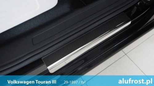 Küszöbvédő díszcsík VW Touran 2015- (karbonfólia)|Alufrost
