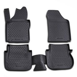   méretpontos gumiszőnyeg VW Caddy 2004-2020 (5 ülés, 1x hátsó tolóajtó)|Novline