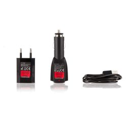 Heyner töltő microUSB-vel – szivargyújtó + 230 V