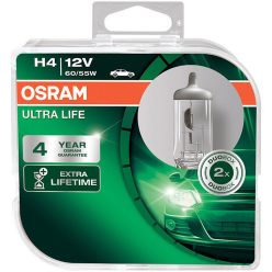   H4 autóizzó készlet 12V 60/55W P43t Ultra Life (2 darab) – Osram