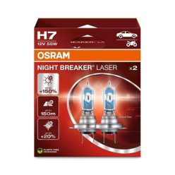   Autóizzók H7, 12V, 55W, PX26d, Night Breaker Laser (2 db) | Osram