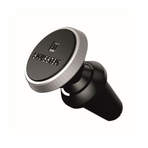 Swissten Mágneses Telefontartó Szellőzőrácsba (Fém, Forgatható)|Swissten