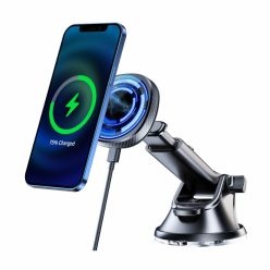   Swissten MagSafe telefontartó, vezeték nélküli töltés, tapadókorongos