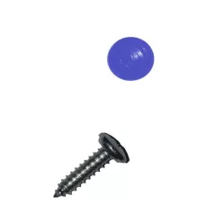   Rendszámtábla tartócsavar műanyag borítással (kék)|Simple-Fix