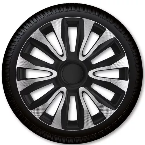 Avalon Carbon 15" dísztárcsa garnitúra – ezüst-fekete karbonhatású | Górecki