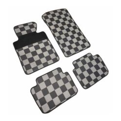   Méretpontos textil-gumi szőnyeg garnitúra BMW 3 1998-2005 (E46, kockás)|Auto Hotárek