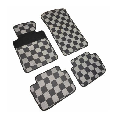 Méretpontos textil-gumi szőnyeg garnitúra BMW 3 1998-2005 (E46, kockás)|Auto Hotárek