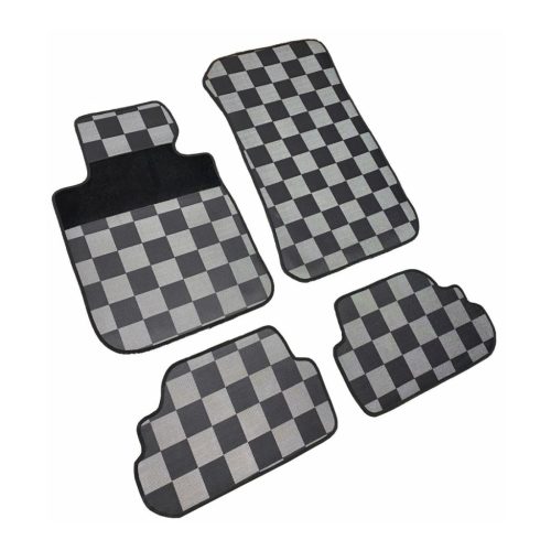 Méretpontos textil-gumi szőnyeg garnitúra BMW 1 2007-2011 (E82/E88, kockás)|Auto Hotárek