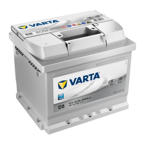 Autóakkumulátor Varta Silver Dynamic 52Ah, 12V, 520A, C6|Varta