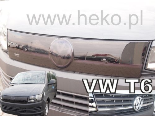 Hűtőrács takaró VW Transporter T6 / Caravelle 2015-2021 (felső, fekete hűtőrácsbetét)|Heko