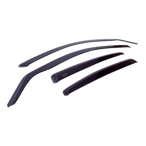 Mercedes S-osztály 2005-2013 (4 részes, W221 rövid, hátul 59cm) ablakra szerelhető légterelő (készlet)|Heko