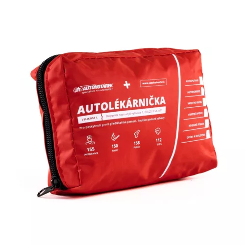 Autó-elsősegélycsomag textil táskában. (Auto Hotárek)|Auto Hotárek
