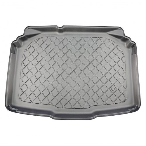 Méretpontos Műanyag csomagtértálca Škoda Fabia IV. 2021- (hb, alsó padló, teljes értékű pótkerék)|Aristar