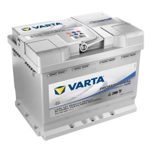 Autóakkumulátor Varta Professional Dual Purpose AGM 60Ah, 12V, 680A, LA60|Varta