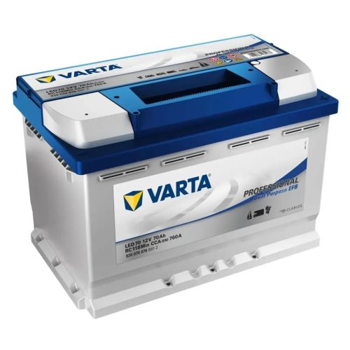 Autóakkumulátor Varta Professional Dual Purpose EFB 70Ah, 12V, 760A, LED70|Varta