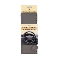   Bőr kormányvédő (AX méret, világosszürke)|Mária Cavallo