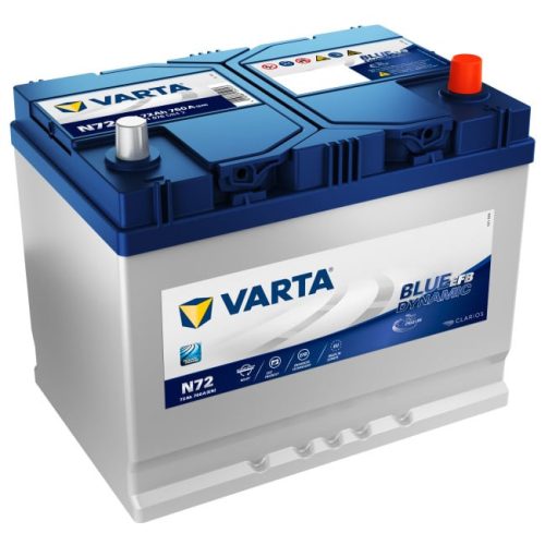 Varta Blue Dynamic EFB 72Ah, 12V, 760A, N72|Varta