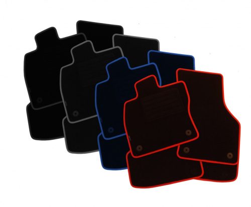 Méretpontos textilszőnyeg Škoda Octavia II. 2008-2013 (lekerekített rögzítés, szürke)|Petex (6mm)