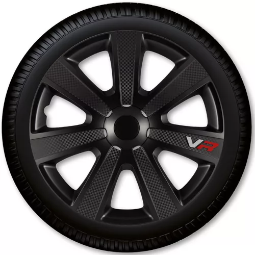VR Carbon Black 15" dísztárcsa szett 4 darabos