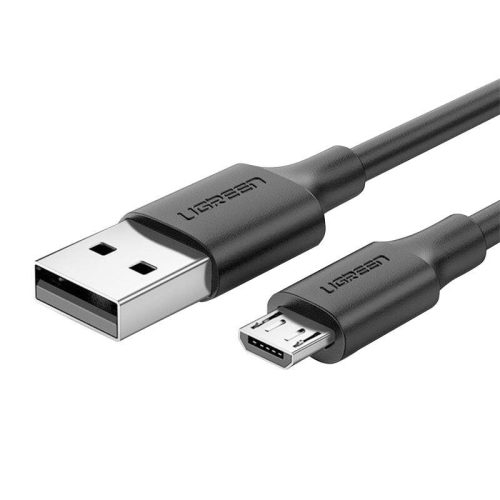 UGREEN USB-Mikro USB kábel, QC 3.0, 2.4A, 0.5m (fekete)