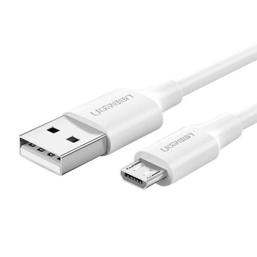 UGREEN USB-Mikro USB kábel, QC 3.0, 2.4A, 1.5m (fehér)