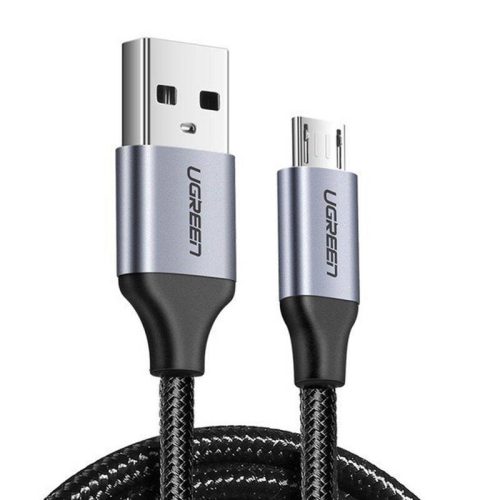 UGREEN USB-Mikro USB kábel, QC 3.0, 2.4A, 1m (fekete)