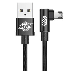   Baseus MVP USB-Micro USB ferde, könyök kábel 1,5A 2m (fekete)