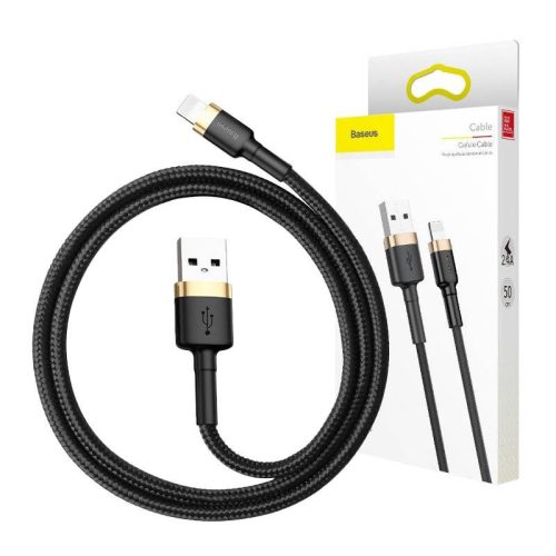 Baseus Cafule USB-világítás kábel, 2A, 3 m (arany-fekete)