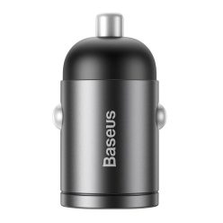   Baseus Tiny Star USB-C mini autós töltő, QC 4.0 , PD, 30 W (szürke)