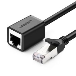   UGREEN Ethernet hosszabbító kábel RJ45, Cat. 6, FTP, fém dugóval, 5m (fekete)