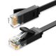 UGREEN Ethernet RJ45 lapos kábel, Cat.6, UTP, 12m (fekete)