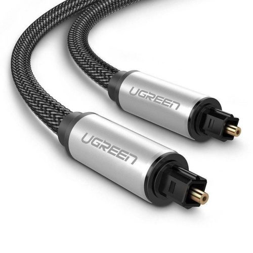 UGREEN AV108 Toslink audio optikai kábel, fonott alumínium, 1,5 m (szürke)