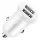 Baseus Grain Pro 2x USB 4.8A autós töltő (fehér)