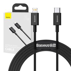   Baseus Superior Series USB-világító kábel, 20 W, PD, 2 m (fekete)