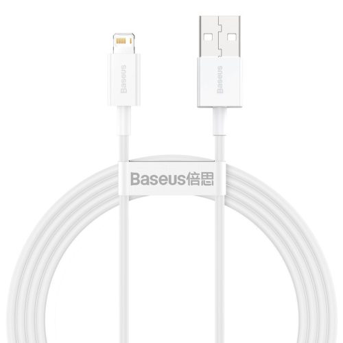 Baseus Superior Series USB-villany kábel, 2,4A, 1,5 m (fehér)