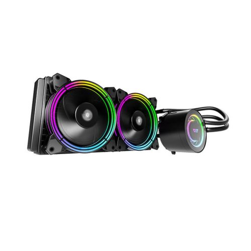 Darkflash TR240 AiO RGB 2x 120x120 CPU folyadékhűtő (fekete)