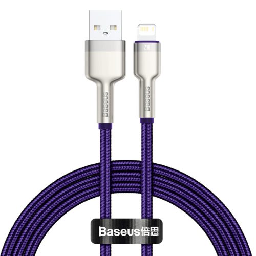 Baseus Cafule USB-világítás kábel, 2,4A, 1m (lila)