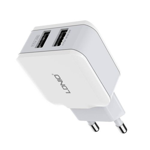 Fali töltő LDNIO A2202, 2x USB, 12W (fehér)