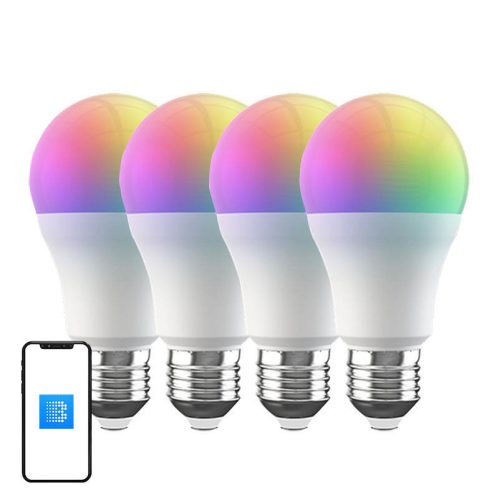 Intelligens LED Wifi izzók Broadlink LB4E27 RGB (4 db)