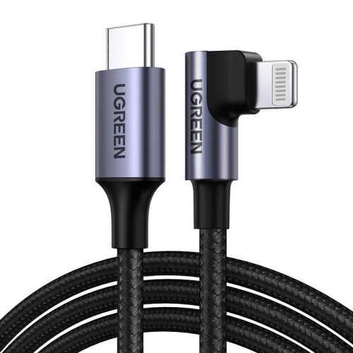 UGREEN US305 Villám-USB-C kábel, PD, 3A, 1m (fekete)